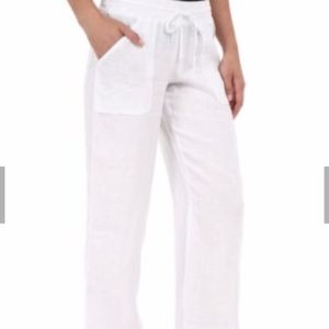 Allen Allen Linen Drawstring Pants